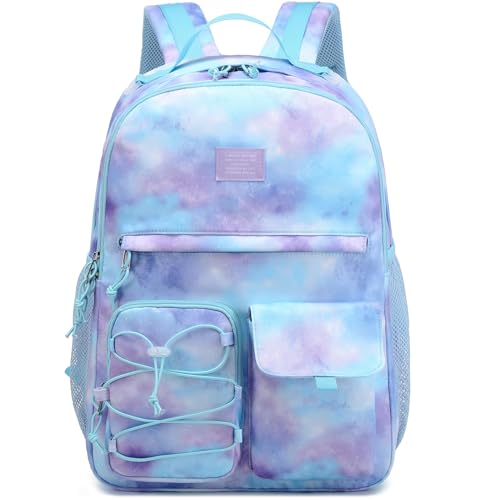 Lohol Galaxy Backpack for Kids Teen Girls, Casual Daypack with Anti Theft Pocket for Travel School (Galaxy C)
