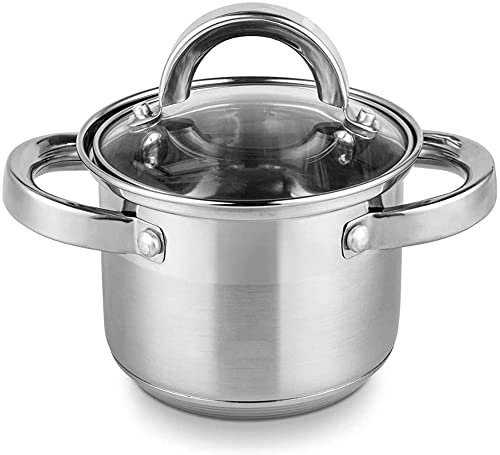 Pot à soupe en acier inoxydable avec finition miroir durable