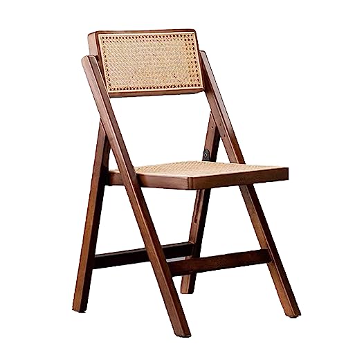 Chaise en bois massif de qualité supérieure avec finitions soignées en rotin