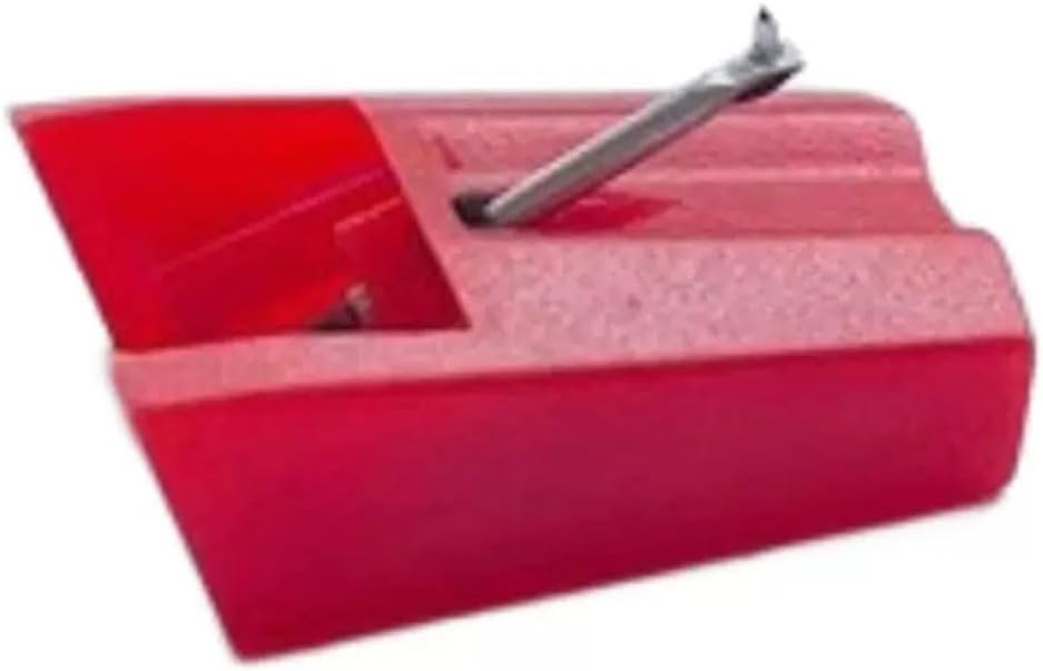 A2BA Phonograph Needle Replacement Stylus for T4P ST09D NP4 iCT04RS iTTUSB Turntables High Sensitivity Low Noise Red Plastic Tip For