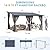 AECOJOY 14' x 10' Gazebo for Patio, Hard Top Lean to Gazebo Pergola with Curtains and Mosquito Netting, Large Wall-Mounted Heavy Duty Awnings for Patio, Decks, Backyard and More