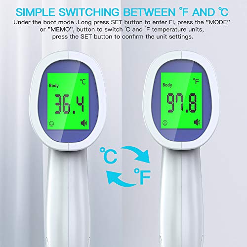 image for mesanfit Thermometer for Adults, Digital Non-Contact Forehead Infrared