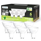 Sailsco Clase B GU10 LED Bombilla Blanco Neutra 4.9W 4000K 810 Lumen,GU10 Bombilla de Ahorro de Energía 105W Lámpara Incandescente de Repuesto,ángulo de haz 110°,No Regulable LED Bombillas,6 piezas