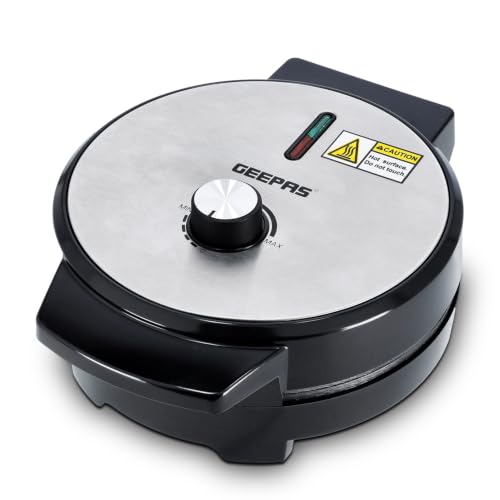 GEEPAS Waffle Maker 5 Slice Heart Non-Stick Belgian Waffle Machine 1000W