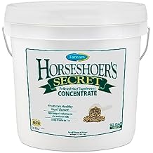 Farnam Horseshoers Secret Pelleted Hoof Supplement Concentrate, 25 mg of Biotin per 2 oz. Serving, For Cracked and Strong Hoof Walls, Horse Biotin Supplement with Amino Acids, 3.75 lb 30-Day Supply