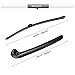 Car Back Windshield Wiper Balde and Arm Set for Audi Q3 2025 2024 2023 2022 2021 2020 2019, GARDIMU Rear Wiper Arm Blade Assembly All-season Replacement