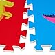 Relaxdays Puzzlematte, 3 x 3 Baby Spielmatte, Dinosaurier, Krabbelmatte, BPA-freier Schaumstoff, Kindermatte, bunt