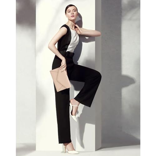 Dexmay Women Envelope Clutch Handbag Medium Saffiano Leather Foldover Clutch Purse - Image 8