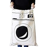 bolsa para ropa sucia tela Tamaño y uso – Tamaño: 65 * 45 cm grande, universalmente apropiado para el almacenamiento