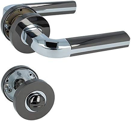 MS Beschläge Türklinke Helene - Edelstahl Matt, Für WC/Bad