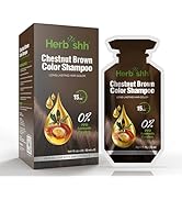 Herbishh Hair Color Shampoo 10 Sachet +1 Argan Hair Mask Pouch | 3 in 1 Hair Dye | PPD Free | Eas...