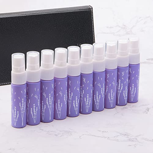 Unxuey 10pcs 10ml Purple Perfumes Spray Bottles, Dispenser Atomizer, Glass Empty Tube Travel Size Refillable Sample Container for Various Water-based Liquids with 10 Funnels+5 Droppers - Image 6