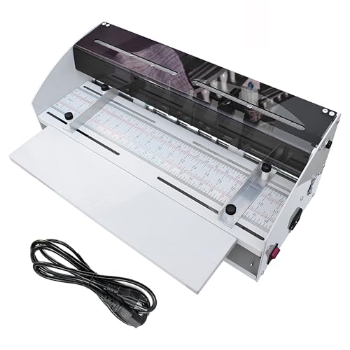 Electric Paper Folding Machine, 3-in-1 18 inch Paper Creasing Machine Perforator Tool, Papers Cutter, Heavy Duty Crafts Cardboard Card Creasing Perforating Tool