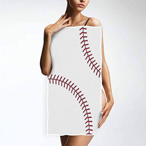 Wamika Baseball Hand Towels Sports Ball Lace Face Towel Soft Thin Guest Towel Portable Kitchen Tea Towels Dish Washcloths Bath Decorations Housewarming Gifts 16 X 30 In #TOP3