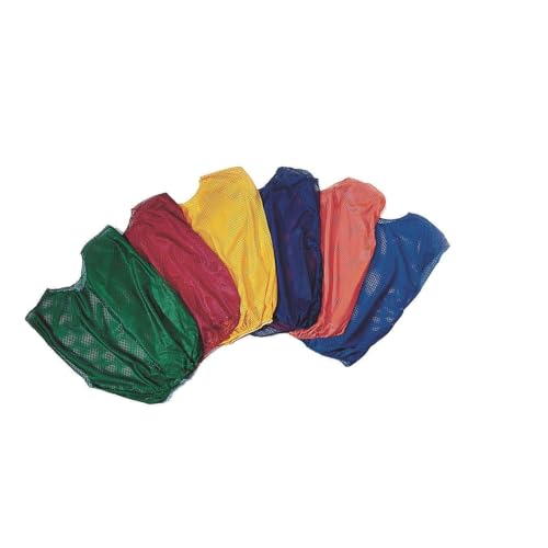 Chasubles en maille nylon bleu S&S Worldwide taille junior lot de 12