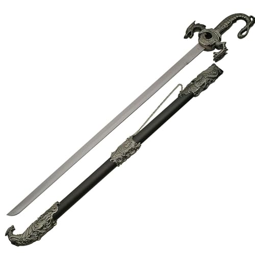 SZCO 36" Dragon Sword – Decorative Metal Sword for Adults