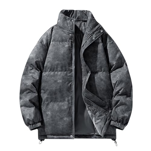 Veste matelassée homme avec poches blouson chaud à zipper style parka