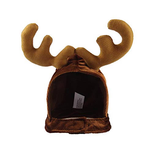 Gorro navideño para mascotas con cuernos Amosfun miniatura 3