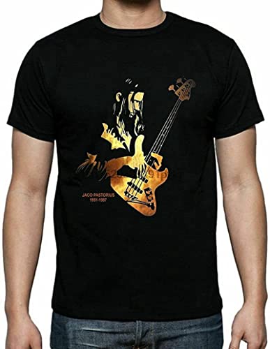Photo de ARHAR Jaco Pastorius Mens T-Shirt Black XXL