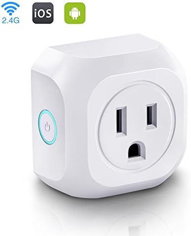Wifi Smart Plug Outlet Compatible with Alexa Google Home Remote Control Outlet with Timing Function