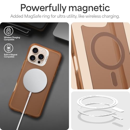 Image of Spigen Cyrill UltraSheer Mag | iPhone 16 Pro Max Case | Brown iPhone 16 Pro Max Back Cover | TPU+Poly Carbonate - Espresso