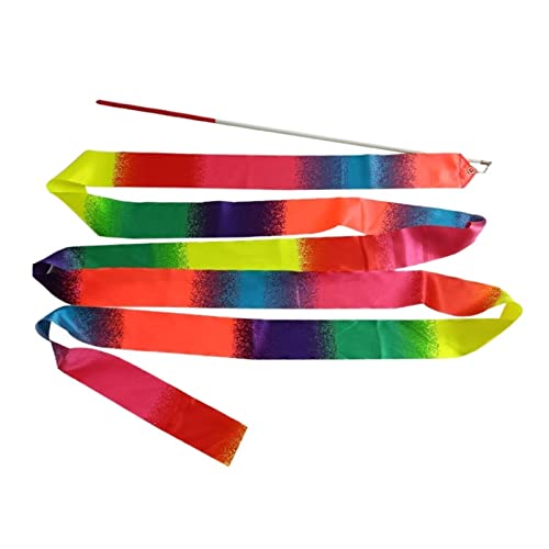 4M/6M Kleurrijke Gym Linten Dans Lint Ritmische Kunst Gymnastiek Ballet Streamer (Color : A, Size : 4m) - Image 5