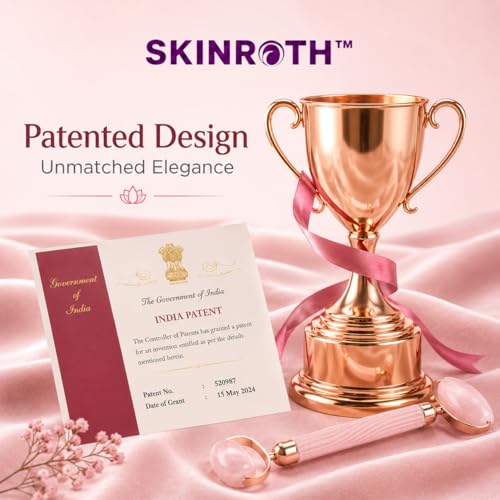 Image of Advance Rose Quartz Gua Sha and Face Roller Set Anti-Breakage for Long-Lasting Use, Jawline Sculpting and Puffiness Reducing, GuaSha Facial Tools for Self Care Pink