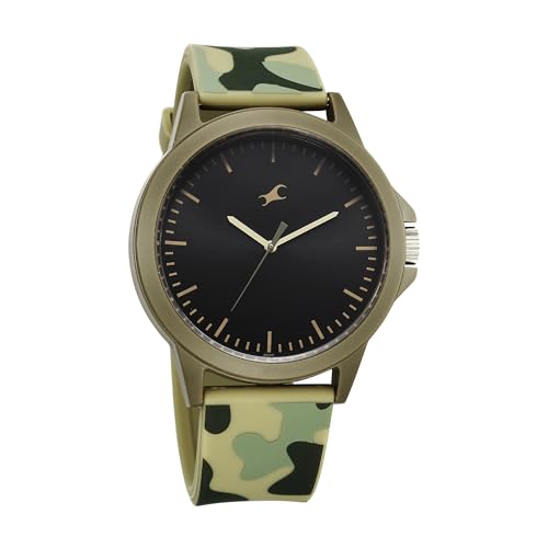 Fastrack Tees Wanderlust Quartz Analog Black Dial Silicone Strap Watch for Unisex-38024PP71W (B0CWL1F2LY) Amazon Price History, Amazon Price Tracker