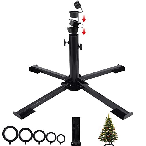 Árbol de Navidad Fit All Xmas Tree - Soporte plegable para árbol de Navidad para instalar 10 árboles de Navidad de metal, ajustable, soporte para árbol de Navidad Cover
