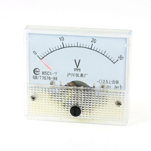 uxcell 85C1-V Class 2.5 Analog Voltage Meter DC 0-30V Voltmeter