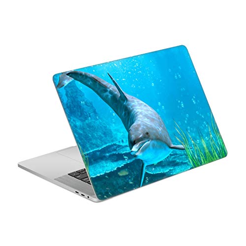 Skin vinyle Simone Gatterwe pour MacBook Pro 15.4 A1707 A1990 motif dauphins
