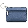 Hibate Blau Leder Schlüsseletui Schlüsseltasche Klein für Herren Damen #2