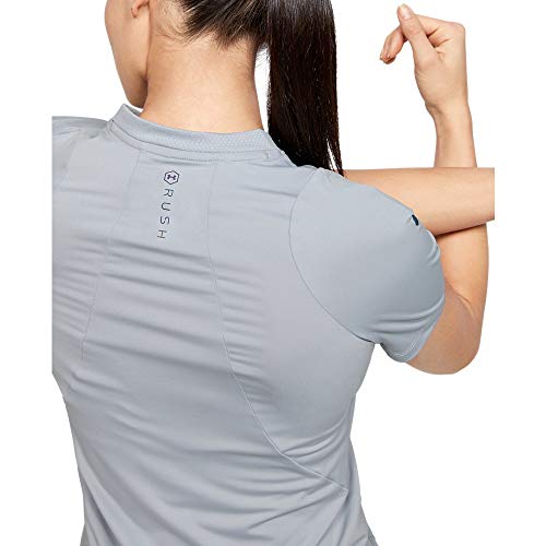 UA Rush Short Sleeve T-Shirt Femme Under Armour - Haut de sport performant noir