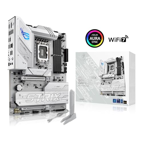 Image of ASUS ROG Strix B860-A Gaming WiFi, ATX Motherboard, Advanced AI Ready, 14+1+2+1 Power Stages, DDR5, PCIe 5.0, Four M.2 Slots, WiFi 7, AI Networking II, Aura Sync RGB