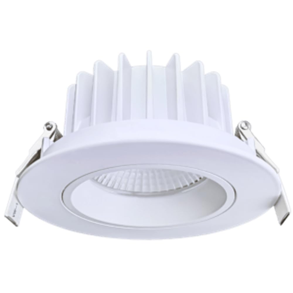 goodlite 5-inch round white regress luminaire led light fixture, multi-watt 23-30-40w, 120-277v, cri 90+, etl, triac & 0-10v dimming, 2000-2600-3500 lumens, 5cct 27k-30k-35k-41k-50k, 1ct. (g-20216)