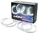 iJDMTOY 7000K Xenon White 264-SMD LED Angel Eyes Halo Ring Lighting Kit for BMW E36 E46 3 Series E39 5 Series E38 7 Series with Adaptive Xenon HID Headlight