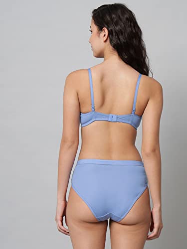 Image of Women Sexy Cotton 2 Piece Bra and Panties Lingerie Set for Honeymoon | Anniversary | Everyday Bra Panty Combo