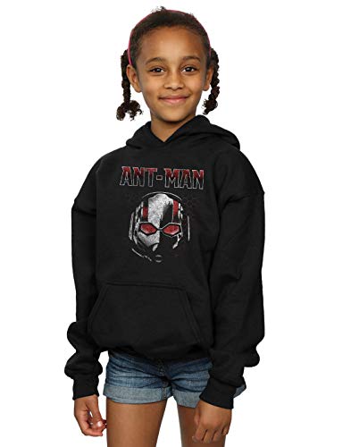 Marvel Girls Ant-Man And The Wasp Scott Mask Hexagon Hoodie Black 12-13 years