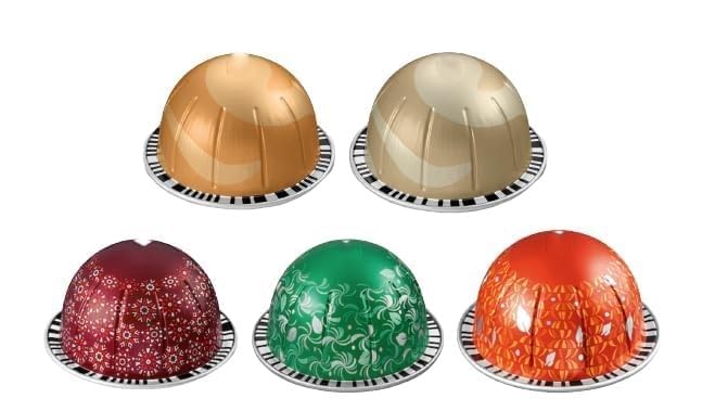 The Festive Sampler - Limited Edition Pumpkin Spice Cake, Peppermint Pinwheel and Gingerbread for a total of 10 Flavored Coffee Capsules Pods