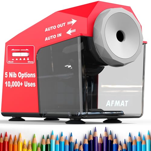 Taille-crayon électrique rechargeable AFMAT automatique gros crayon de couleur Jumbo