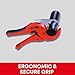 Rothenberger Rocut TC 63 Professional Plastic Pipe Shears with Stainless Steel Blade, Transport Lock - Ideal for Plastic Pipes - 0-63 mm Cutting Range - 52030