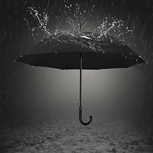 Parapluie d'extérieur noir automatique double pluie grand modèle B