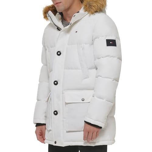 Image of Tommy Hilfiger Mens Quilted Snorkel Parka Coat