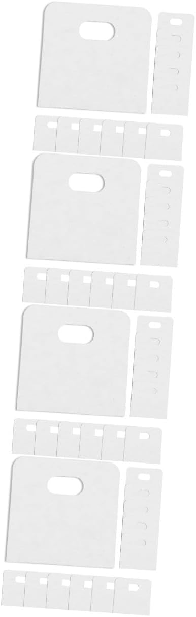 STOBAZA 160pcs Vertical Blind Repair Parts Self-Adhesive Tabs Replacement Slats for Apartment Blinds