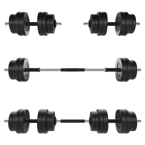 GYM MASTER 30kg Adjustable Dumbbell Barbell Weight Set with Chrome Sleeves and Bar Joiner Included - Image 5