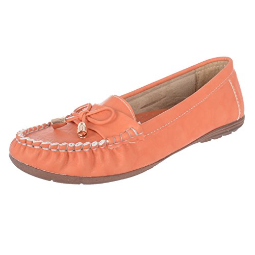 Buy DARLING DEALS Women Orange Loafers Flat at Amazon.in