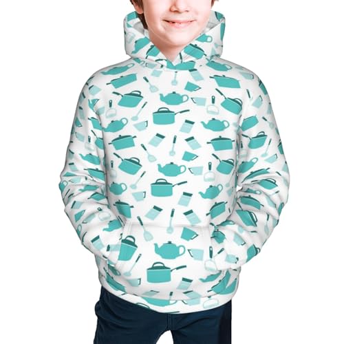 Utensiles Kid Hoodies Boys Sweatshirts Girls Pullover with Pocket3