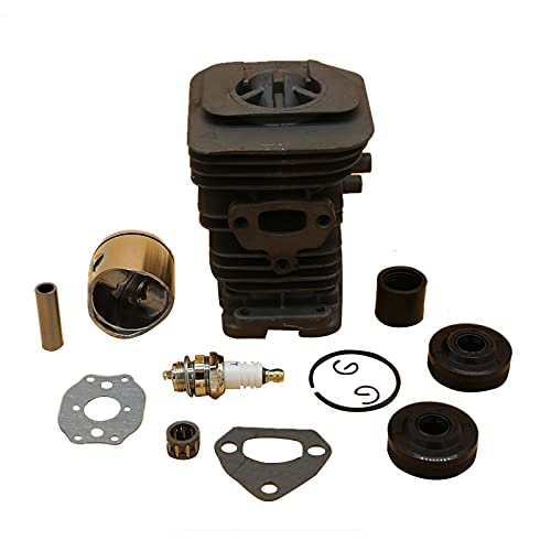 38MM &40MM pierścień tłokowy cylindra uszczelka olejowa świeca zapłonowa zestaw do silnika nadające się do Husqvarna 141 142 136 137 części silnika do piły łańcuchowej gazu (Size : HUS142 40MM)