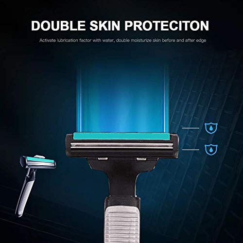 Razors for Men - Razor Stand + 30 Razor Blades
