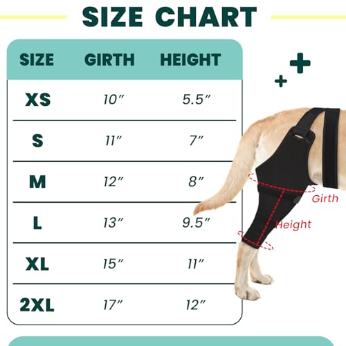 Image of Dog Sleeve for Rear Legs to Stop Licking, Upgraded Surgical Recovery Sleeve for Hind Back Leg Wound,TPLO, ACL Surgery, Light Comfortable Cone Alternative (Left,2XL,Black)